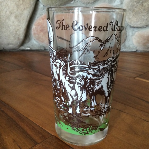 Vintage Hazel Atlas Mid Century Transportation Glasses Set of 6 - Picture 7 of 8